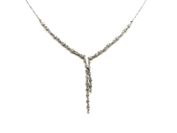 Collier Cravate en or blanc et diamants - Castafiore