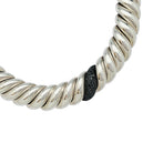 Collier David Yurman en argent, diamants noirs - Castafiore