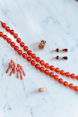 Collier de boules cornalines - Castafiore