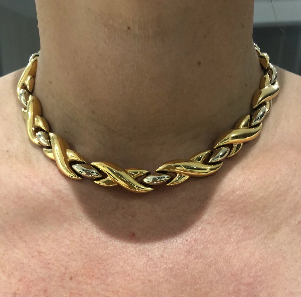 Collier de la maison Cartier bi-colore - Castafiore