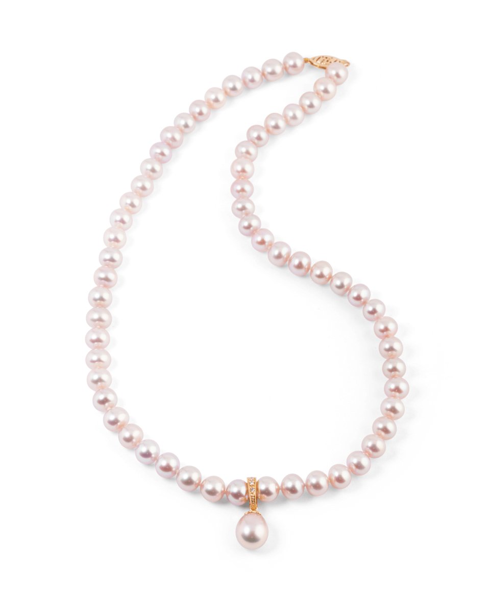Collier de perles de culture rose - Castafiore