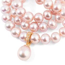 Collier de perles de culture rose - Castafiore