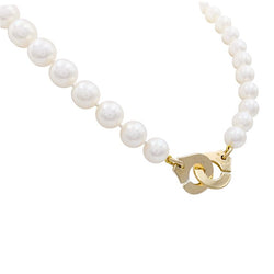 Collier de perles Dinh Van, "Menottes R15", en or jaune - Castafiore