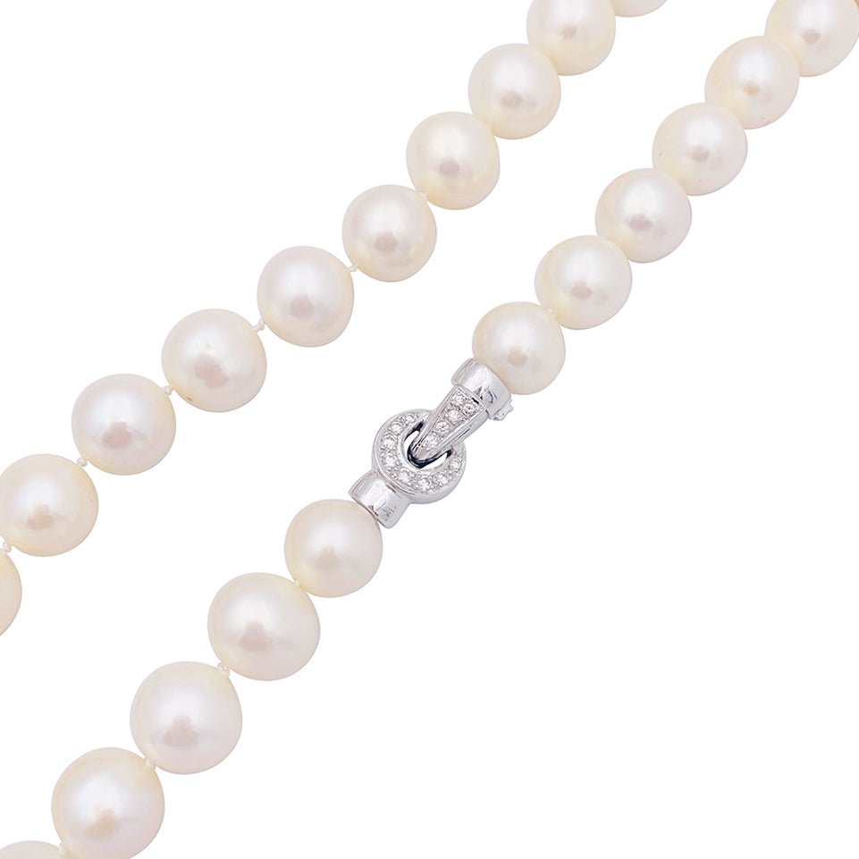Collier de perles en or blanc - Castafiore