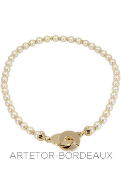 Collier de perles fermoir menottes - Castafiore