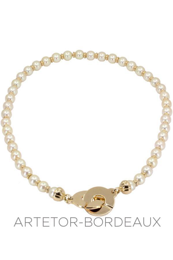 Collier de perles fermoir menottes - Castafiore
