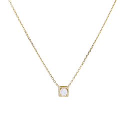 Collier Dinh Van, " Le Cube", or jaune, diamant - Castafiore