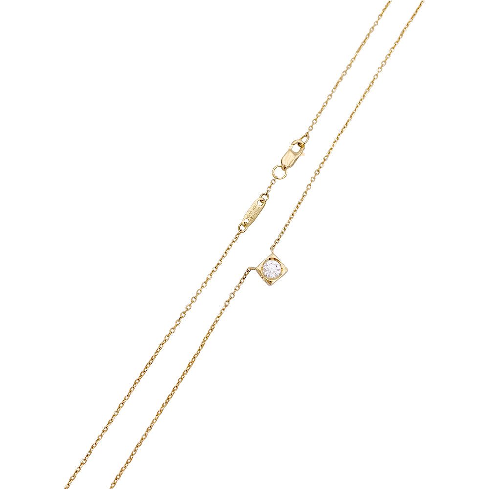 Collier Dinh Van, " Le Cube", or jaune, diamant - Castafiore
