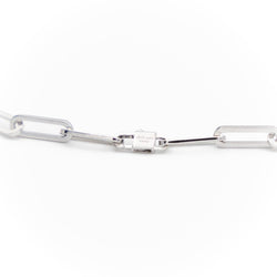 Collier DINH VAN "Menottes" en or blanc et diamants - Castafiore