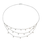 Collier draperie en or blanc et diamants - Castafiore