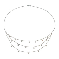 Collier draperie en or blanc et diamants - Castafiore