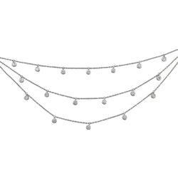 Collier draperie en or blanc et diamants - Castafiore