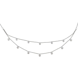 Collier draperie en or blanc et diamants - Castafiore