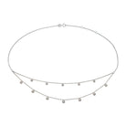 Collier draperie en or blanc et diamants - Castafiore