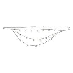 Collier draperie en or blanc et diamants - Castafiore