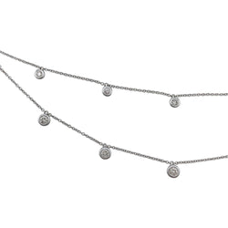 Collier draperie en or blanc et diamants - Castafiore