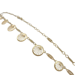 Collier draperie or jaune filigrane - Castafiore