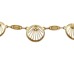 Collier draperie or jaune filigrane - Castafiore