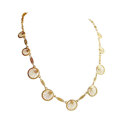 Collier draperie or jaune filigrane - Castafiore