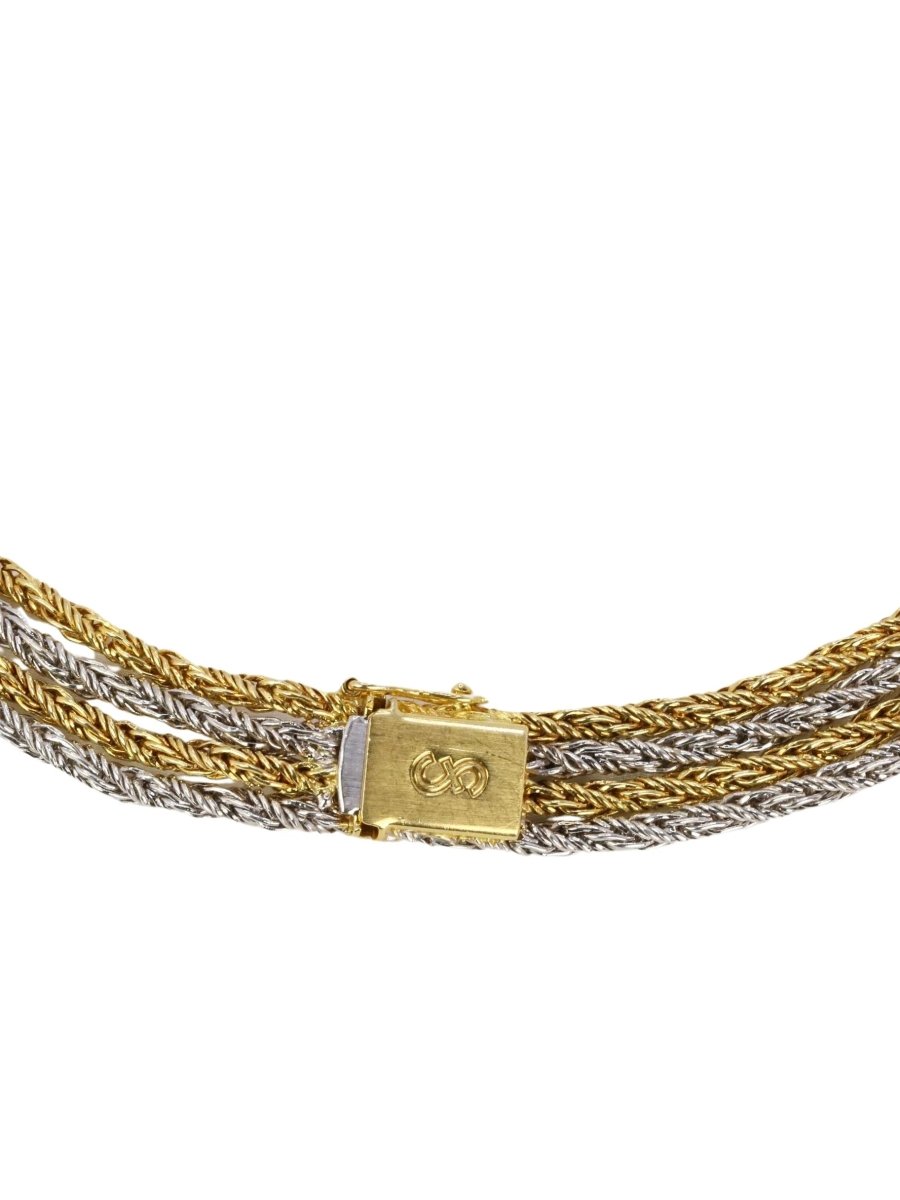 Collier Draperie quatre rangs en or jaune, or blanc et diamants - Castafiore