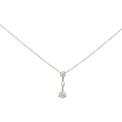 Collier en or blanc, diamants - Castafiore