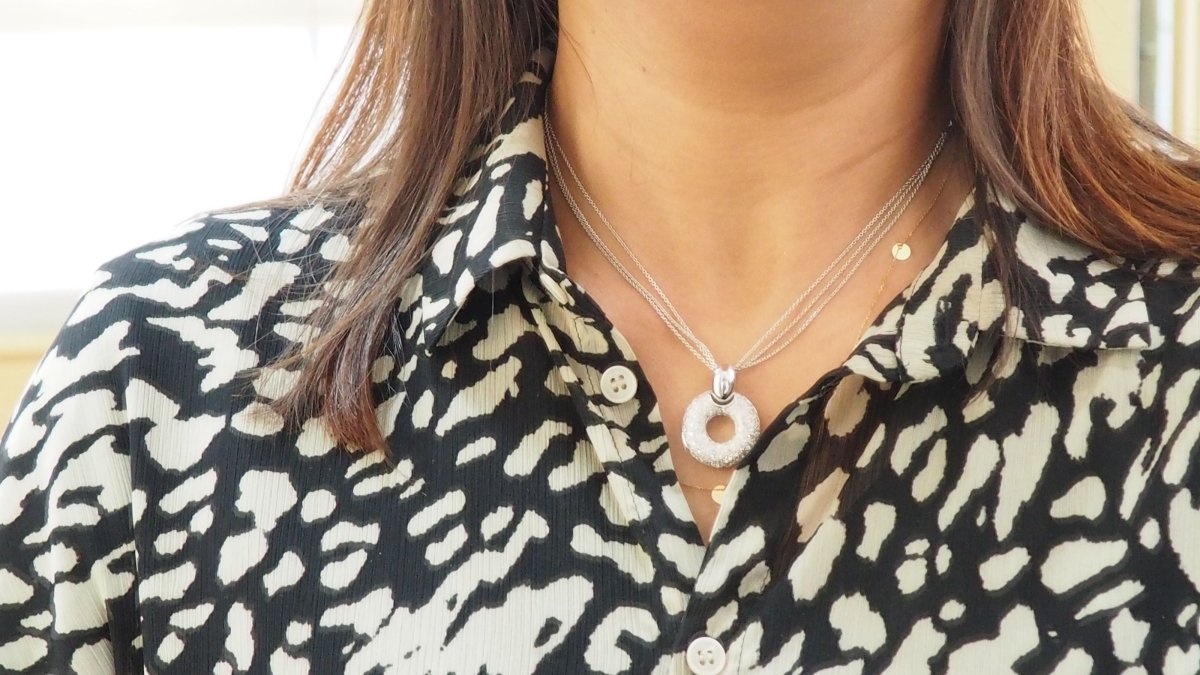 Collier en or blanc et diamants - Castafiore