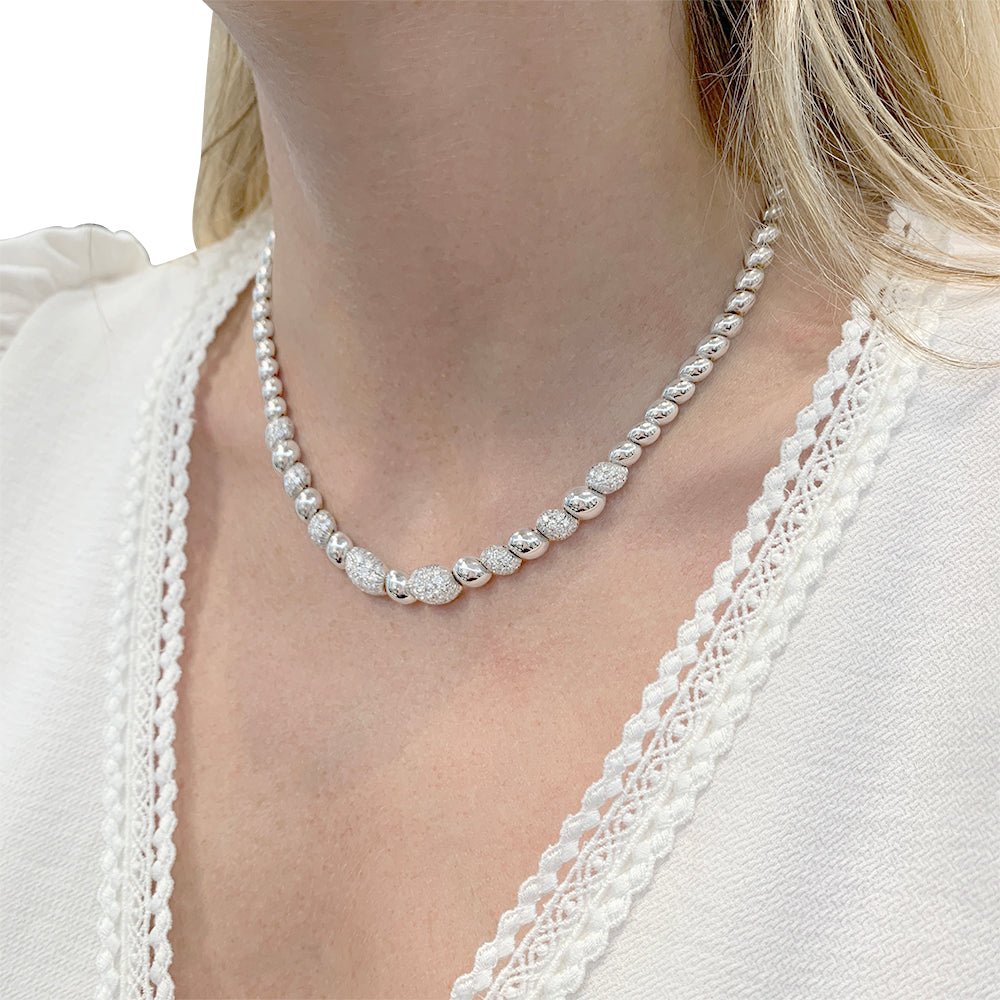 Collier en or blanc et diamants - Castafiore