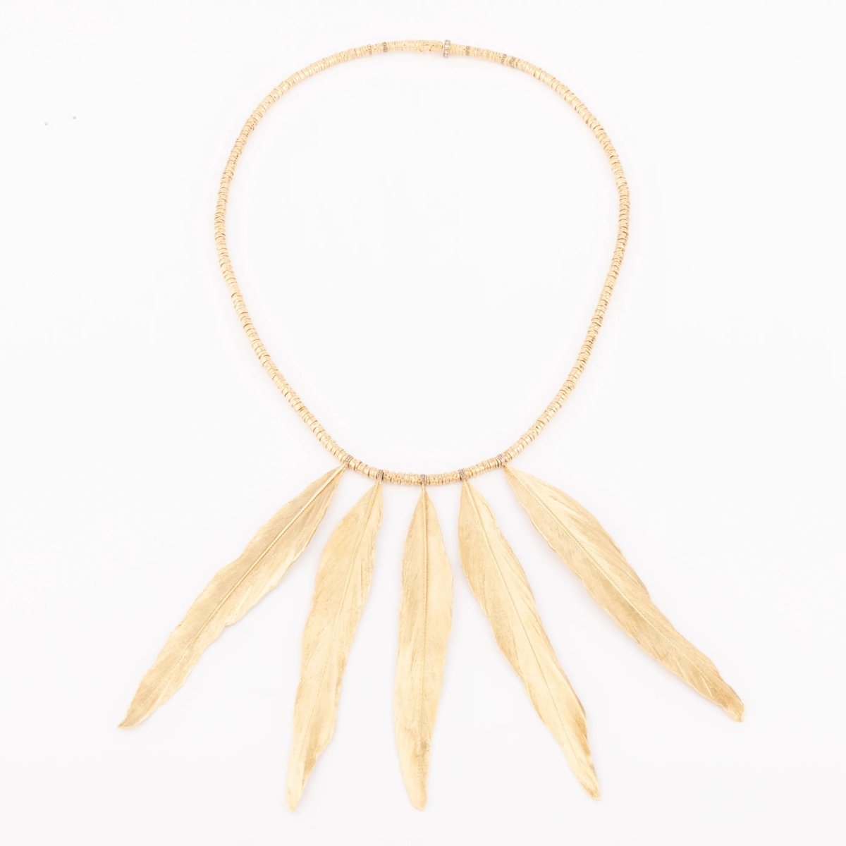 Collier en or H.Stern formant des plumes en or - Castafiore