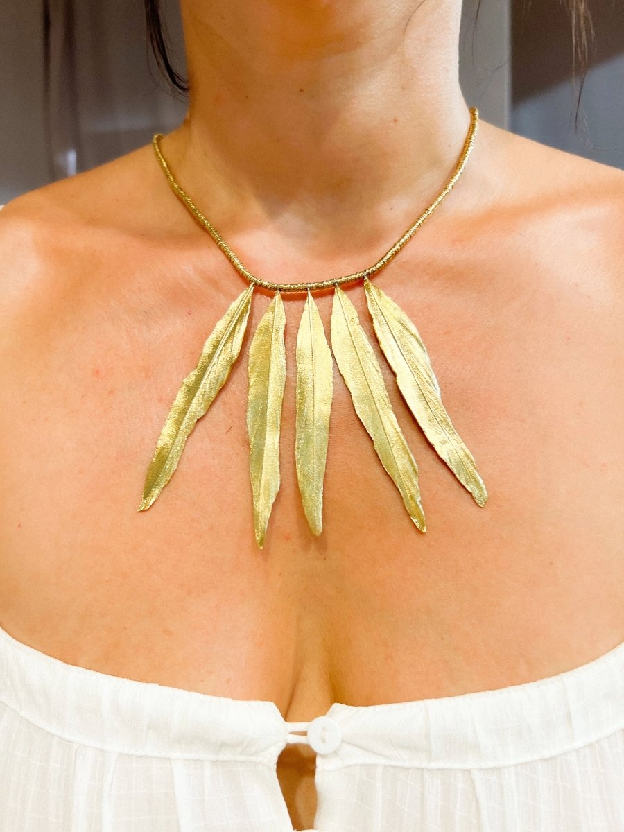 Collier en or H.Stern formant des plumes en or - Castafiore