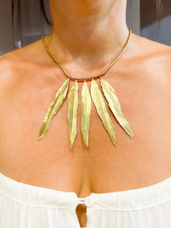 Collier en or H.Stern formant des plumes en or - Castafiore