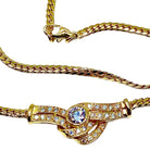 Collier en or jaune 18 carats et motif en diamants - Castafiore