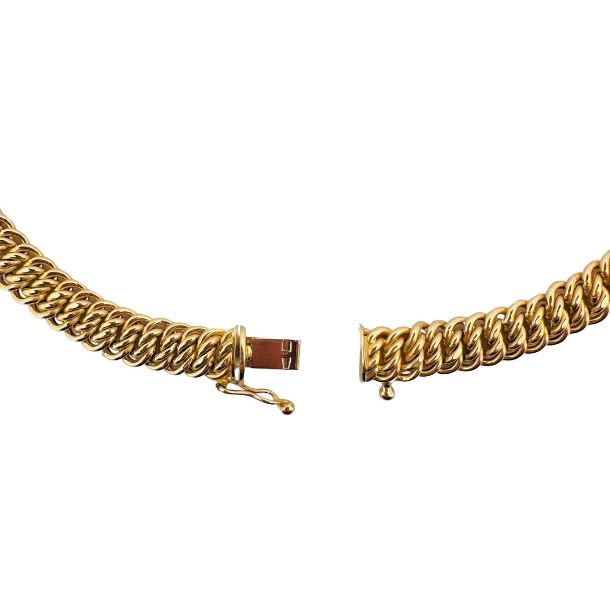 Collier en or jaune à maille américaine - Castafiore