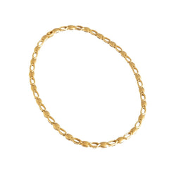 Collier en or jaune, composé de mailles hexagonales semi-rigides - Castafiore