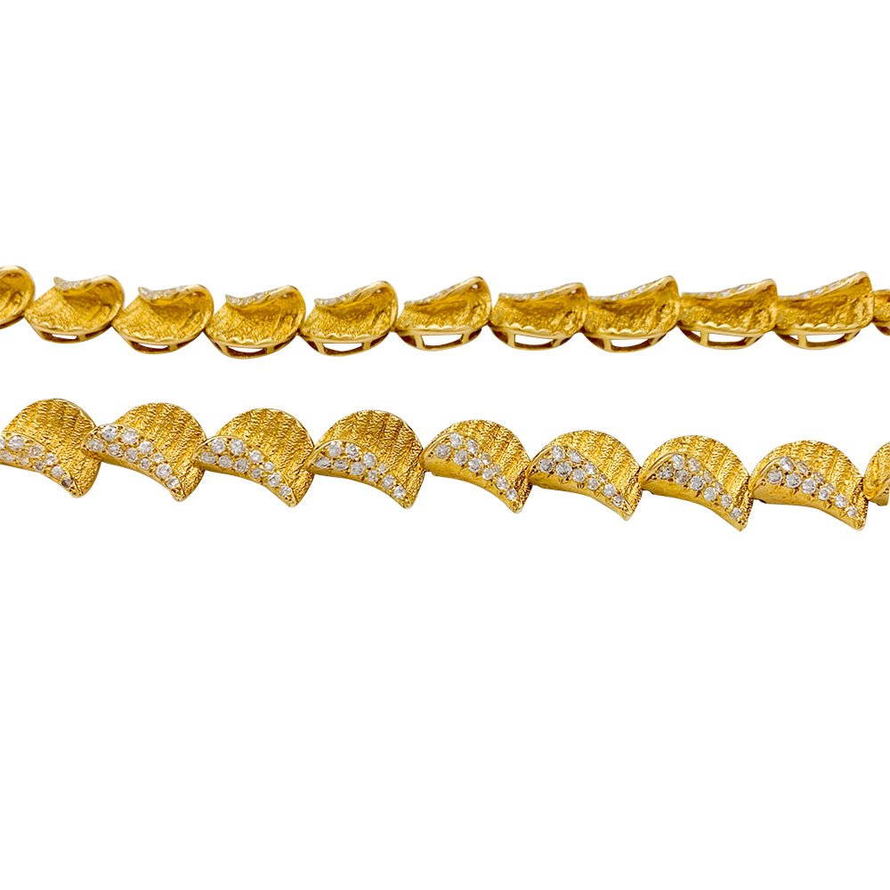 Collier en or jaune et diamants - Castafiore