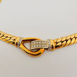 Collier en or jaune et diamants - Castafiore