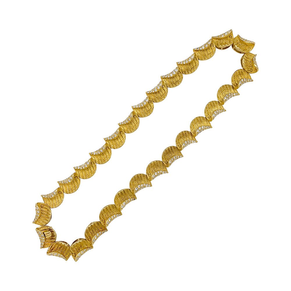 Collier en or jaune et diamants - Castafiore