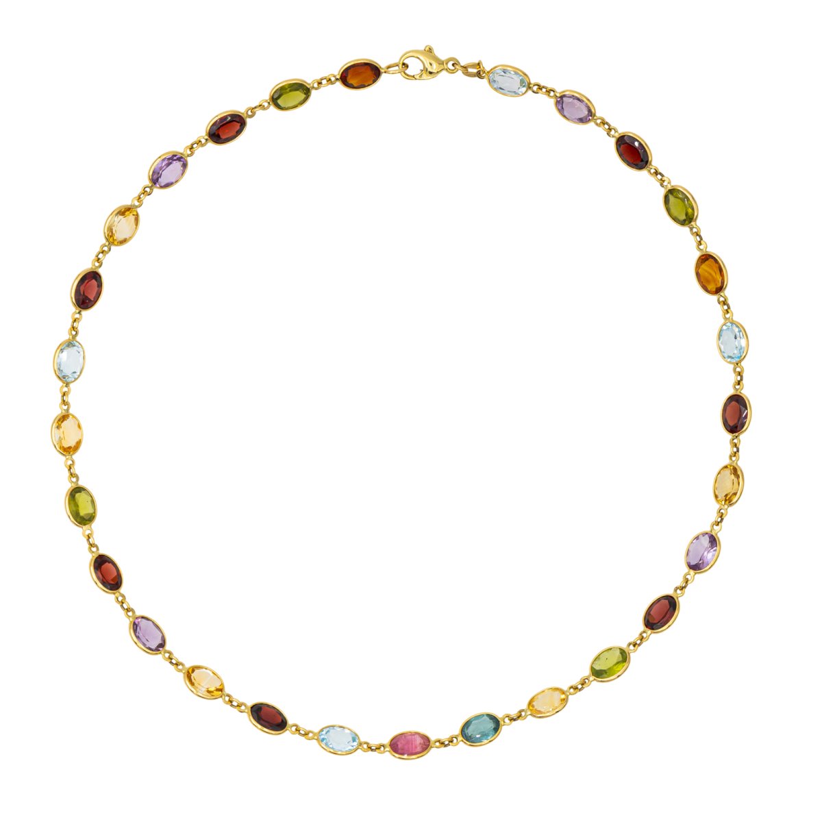 Collier en or jaune et pierres fines - Castafiore