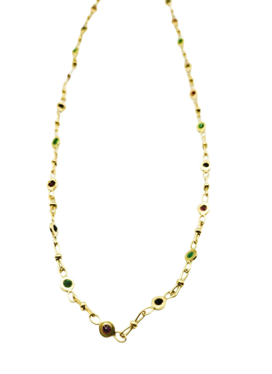 Collier en or jaune et pierres fines - Castafiore