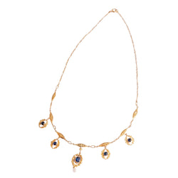 Collier en or jaune et saphirs - Castafiore