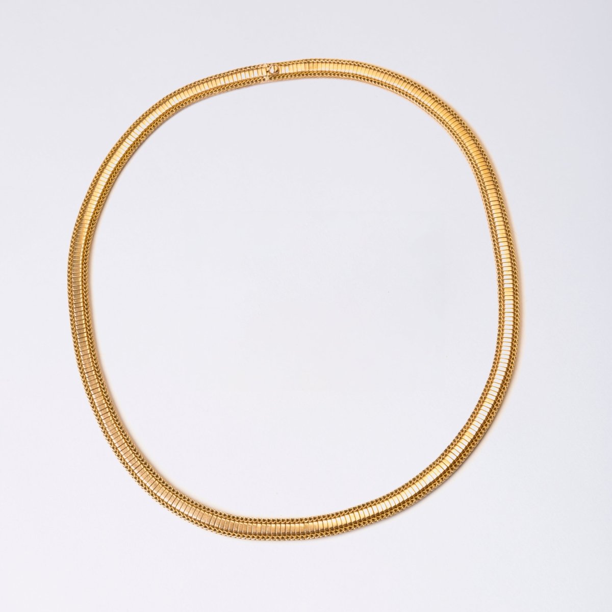 Collier en or jaune, maille plate - Castafiore