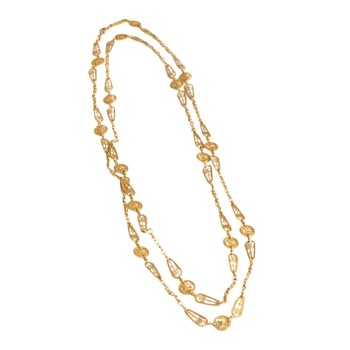 Collier en or jaune signé TESA - Castafiore