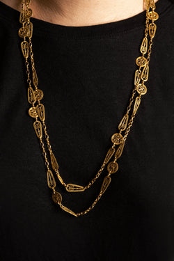 Collier en or jaune signé TESA - Castafiore