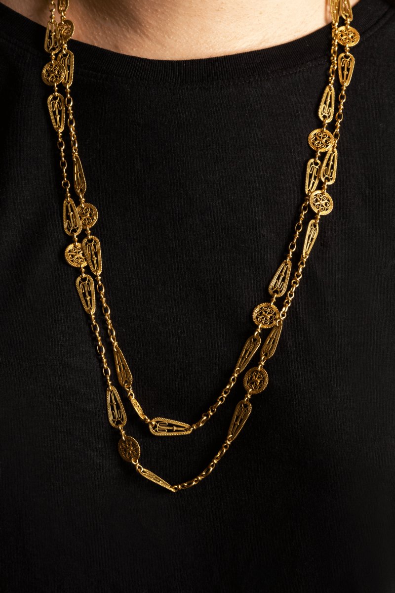 Collier en or jaune signé TESA - Castafiore