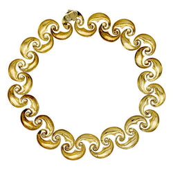 Collier en or jaune texturé - Castafiore