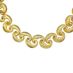 Collier en or jaune texturé - Castafiore