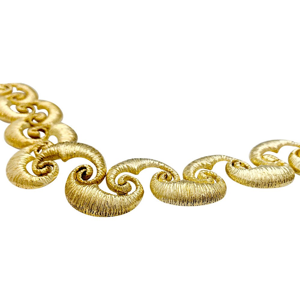 Collier en or jaune texturé - Castafiore