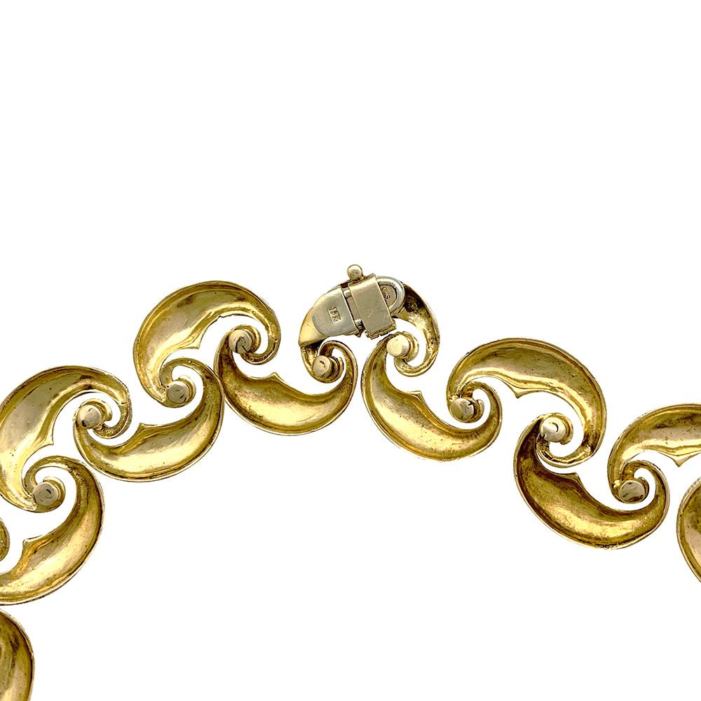 Collier en or jaune texturé - Castafiore