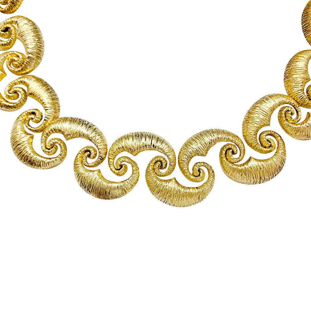 Collier en or jaune texturé - Castafiore