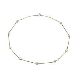 Collier en or rose et perles Akoya - Castafiore