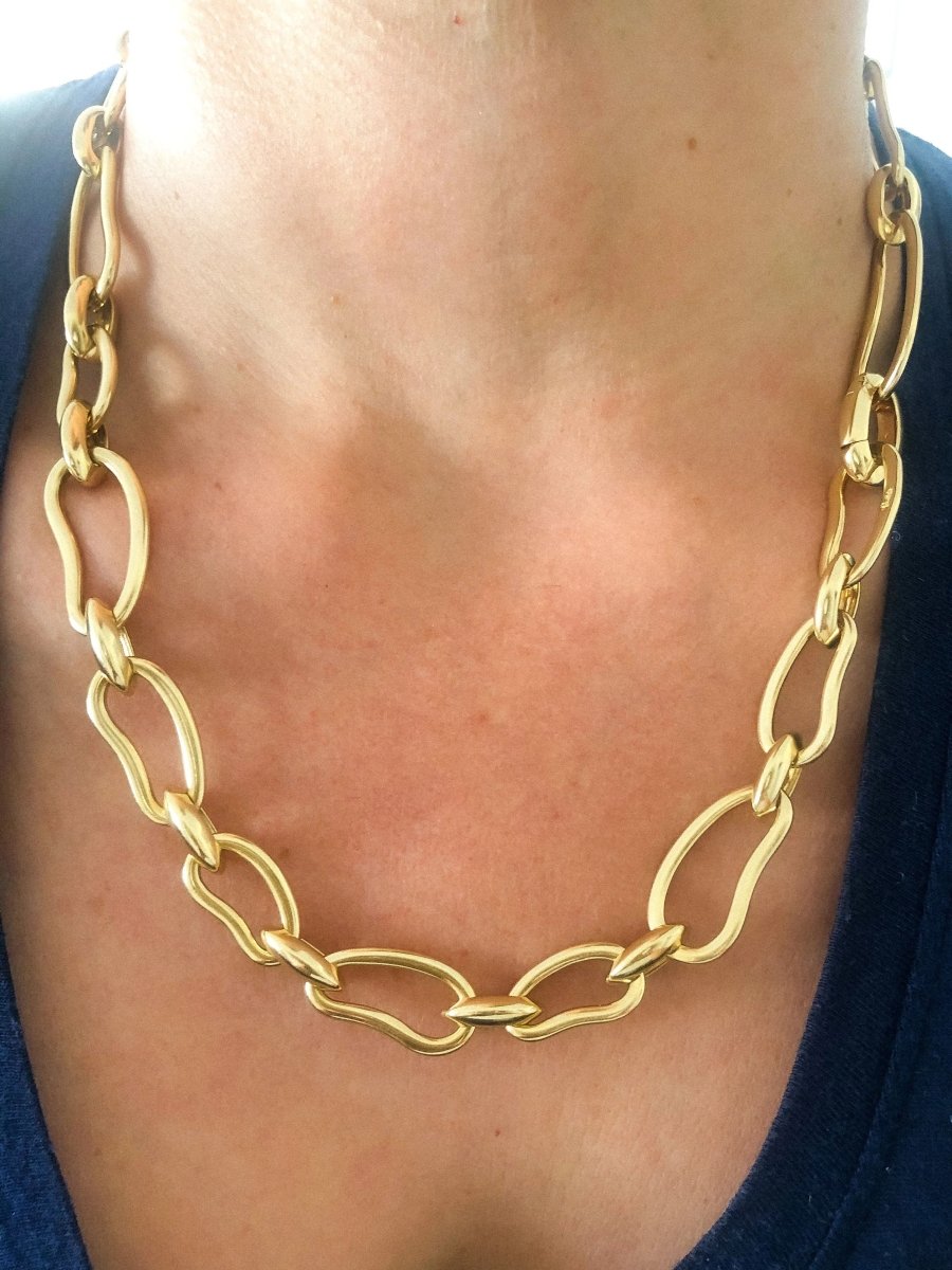 Collier et bracelet or jaune Pomellato modèle Paisley - Castafiore